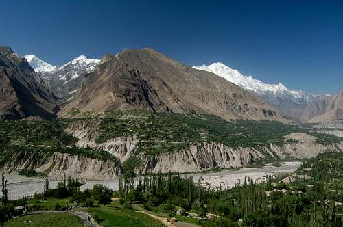 Hunza valley as viewed from...