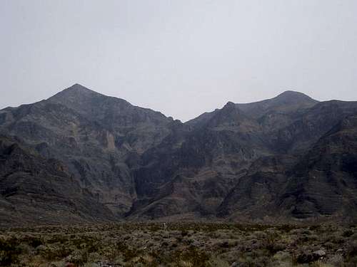 Nopah Peak (left) and Nopah...