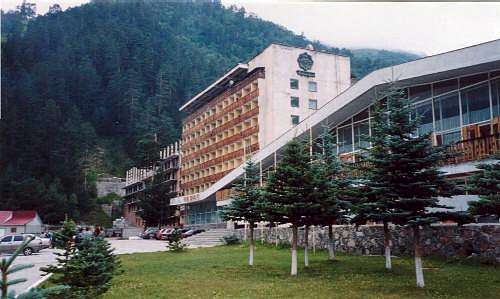 The Cheget hotel in the...