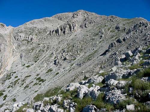 Canalino route, the final ridge
