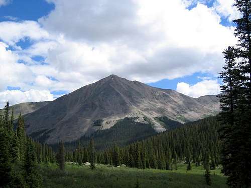 Huron Peak from WSW on the...