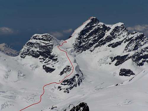 Upper part of Jungfrau ski...