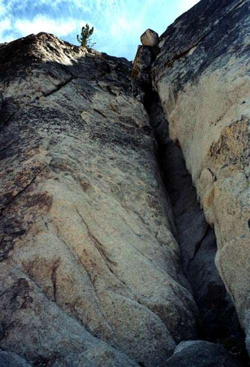 The 5.5 route on the north face