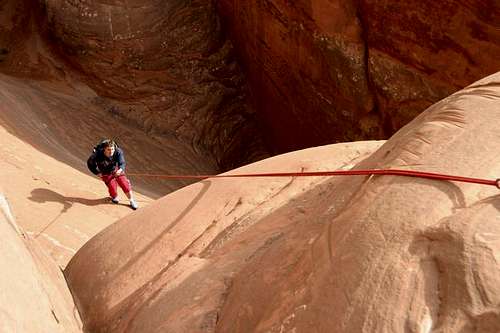 Rappel on the Ascent