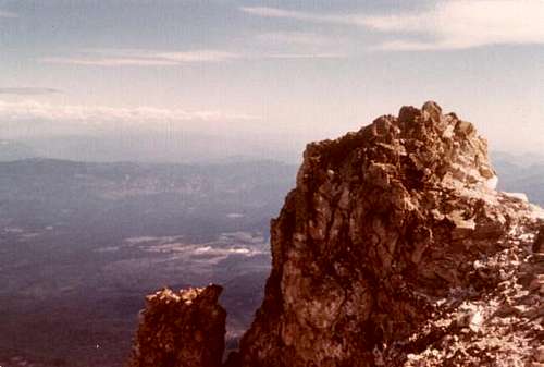 The summit of Mt. Shasta. 1972.