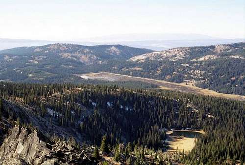 Goose Lake from the summit...