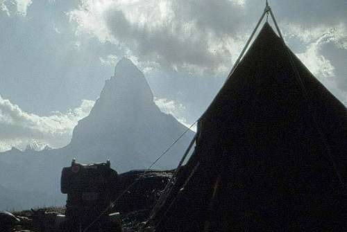 Matterhorn, camp. Sept. 1971.