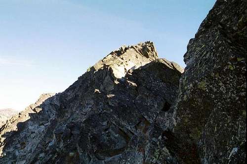 The summit ridge of Slab...
