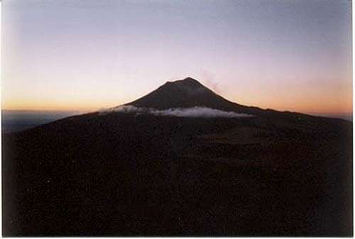Popocatepetl at sunrise;...