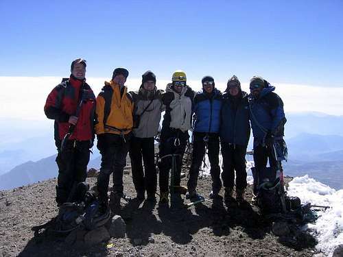 Group shot on the summit of...