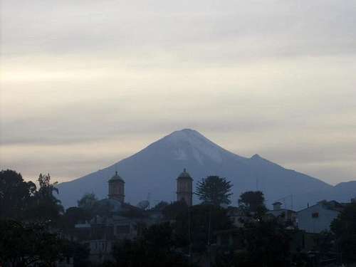 Pico de Orizaba at dusk from...