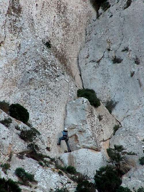 Climber in panic on the west...
