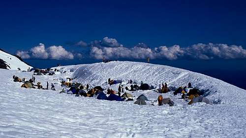 Mt. Shasta - Base camp at...