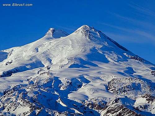 Mt. Elbrus common view in...