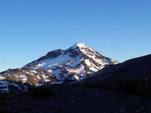 south sister from camp on...