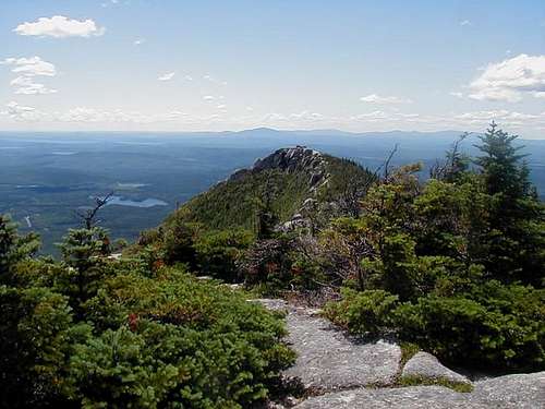 View along the ridge from...