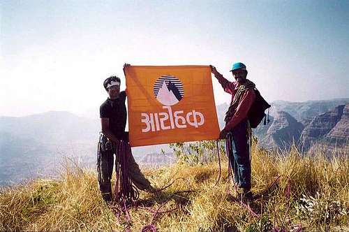 Vinod and Appa, on the Summit