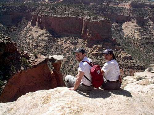  
Sitting on the east rim of...