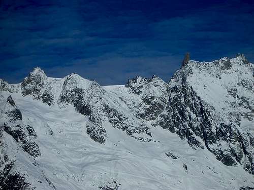 Dent du Geant seen from the...