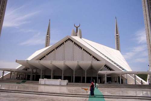 Faisal Mosque in Islamabad...