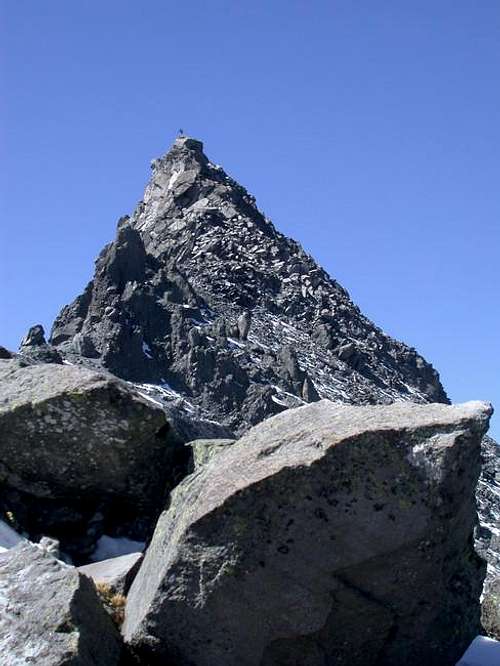 The summit with climber from...