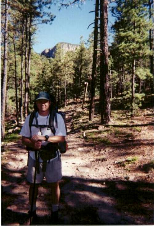 At the trailhead. Hermit Peak...