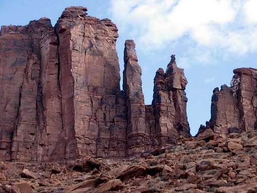 Big Bend Butte is on the...
