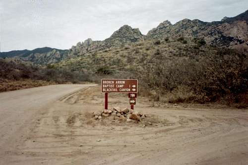The turnoff to Forest Road 795.