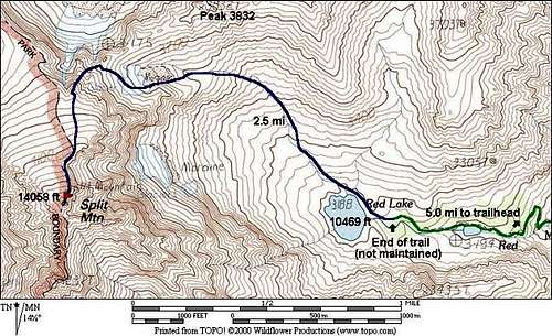 Route from Red Lake to Split...