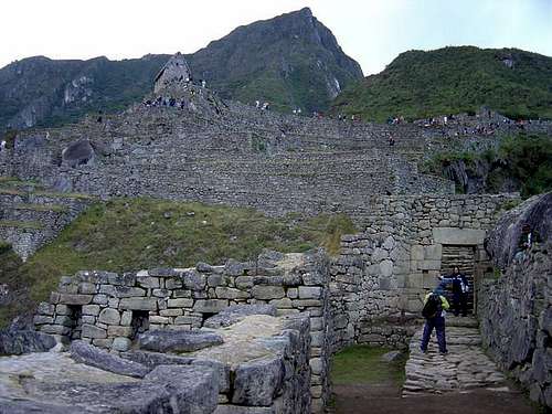 View of Cerro Machu Picchu...