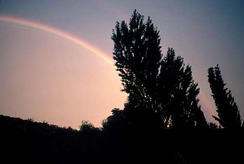 Montagne de Lure: rainbow....