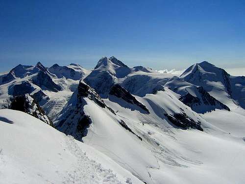 Standing on Middle Breithorn...