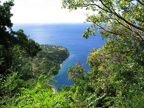 View of caribbean from Gros...