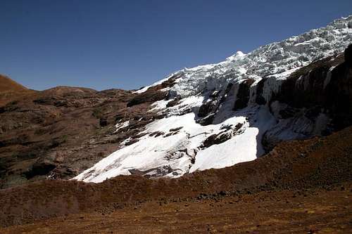 Ausangate's glaciers as seen...