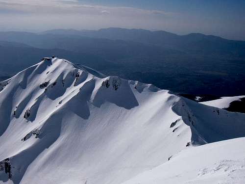 The ridge from the summit of...