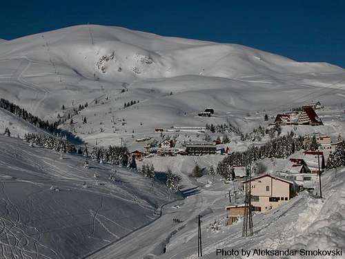 A view of winter ski-center...