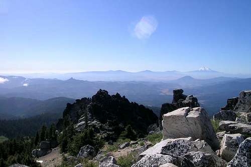 Looking south from the summit...