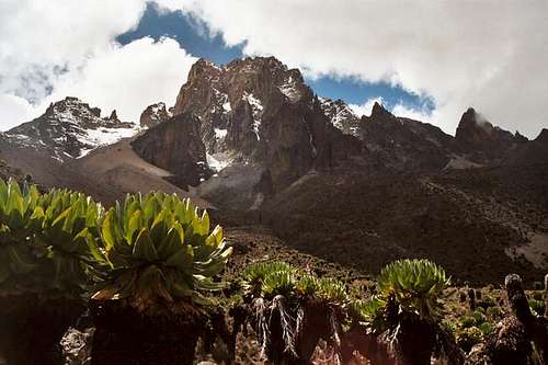 Summit of Mount Kenya seen...