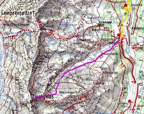 Winter route via Kamplloch