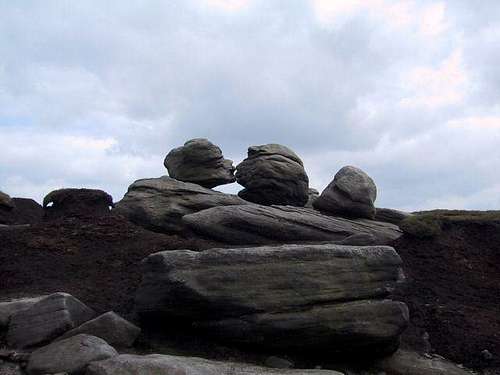 The 'Kissing Stones'. Part of...
