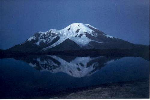 Chimborazo seen from the...