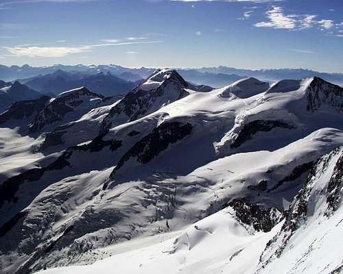 View from summit of Piz...