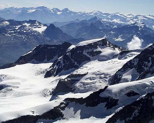 Piz Cambrena from summit of...