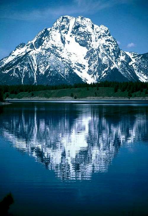 Mt. Moran reflected in...