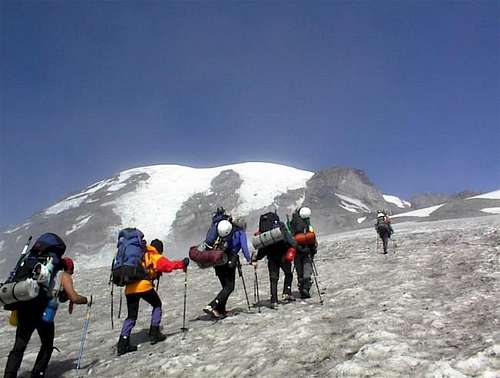 Our group heading up the Muir...