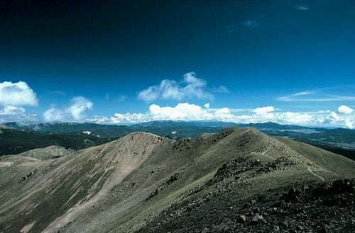 View of the summit ridge....