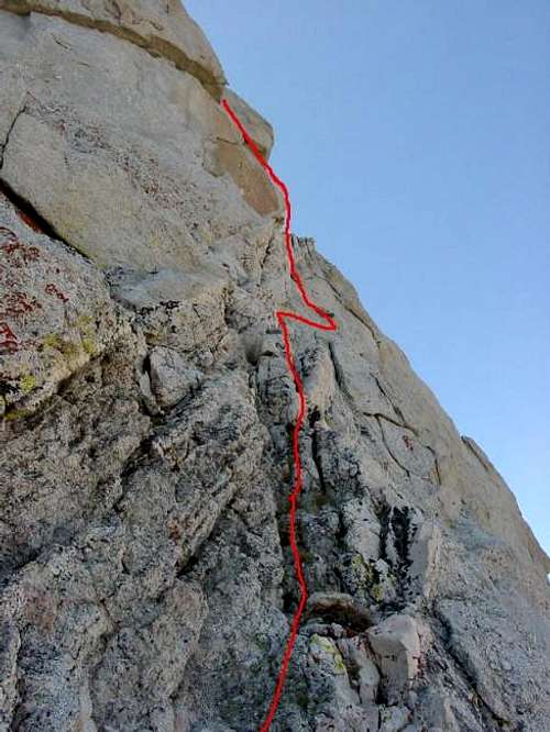 The North Face route on...