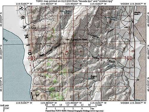  Tohakum Peak region map...