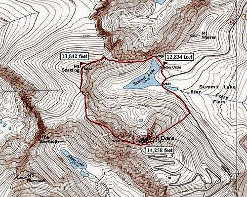 Mt. Spaulding - Summit Ridge...