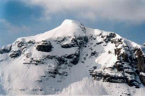 North face in winter...
